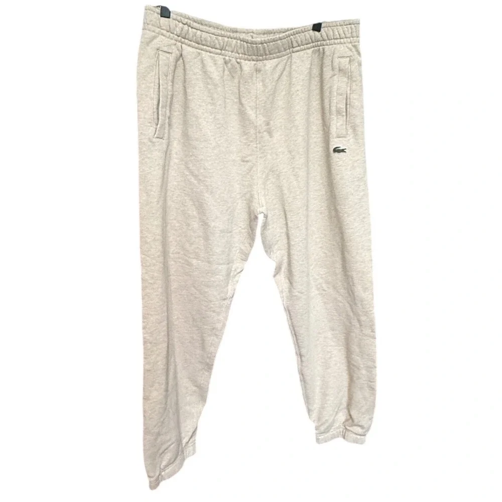 Lacoste Sweatpants French Sportswear Joggers‎ L Excellent Relaxed Fit Logo